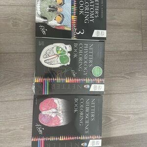 Netter's Anatomy, Physiology, and Neuroscience Coloring Books Set